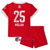 Virallinen Fanipaita + Shortsit FC Bayern München Muller 25 Kotipelipaita 2022-23 - Lasten